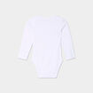 Body US en coton effet velours blanc b&eacute;b&eacute;
