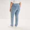 Jeans droit taille haute denim triple stone femme grande taille