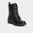 Boots avec lacets et talons noir femme