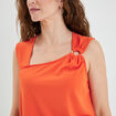 Top à bretelles larges Mosquitos orange femme