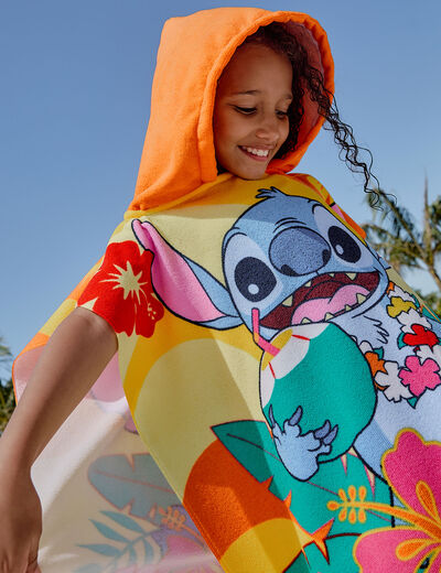 Cape de bain Stitch multicolore fille