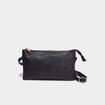Sac pochette d&eacute;tails ajour&eacute;s noir femme