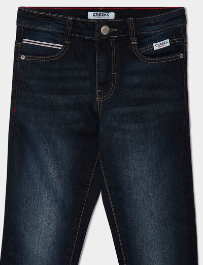 Jeans skinny taille ajustable Creeks denim brut garçon