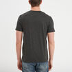 T-shirt droit col V gris foncé homme