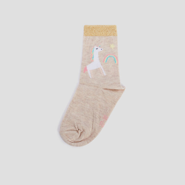 lot 3 paires chaussettes beige fille Lot 3 paires chaussettes beige fille