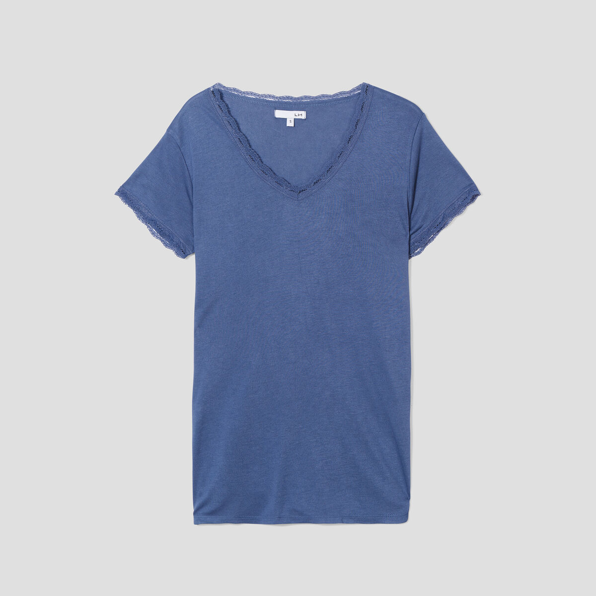 T-shirt de pyjama bleu foncé femme