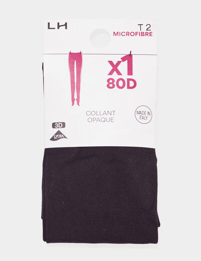 Collants opaques 80 deniers noir femme