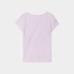 Ensemble pyjama short et t-shirt coton violet clair fille