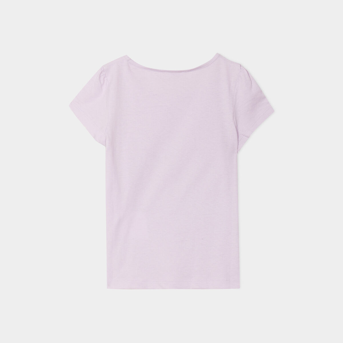 Ensemble pyjama short et t-shirt coton violet clair fille