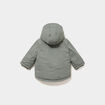 Parka &agrave; capuche doubl&eacute;e vert kaki b&eacute;b&eacute; gar&ccedil;on