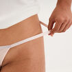 String avec strass rose clair femme