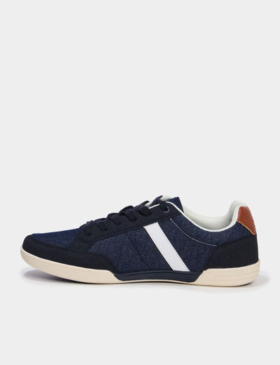 Tennis basses en toile Lee Cooper bleu marine homme