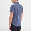 Chemise manches courtes coton bleu homme