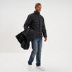 Parka 3-en-1 d&eacute;perlante noir homme