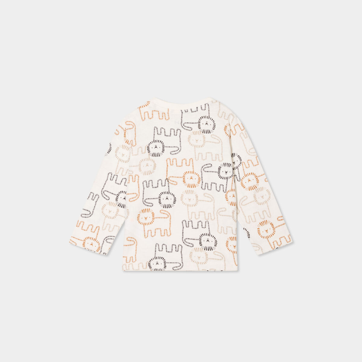 T-shirt manches longues coton ecru bébé garçon