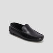 Mocassins en cuir noir homme