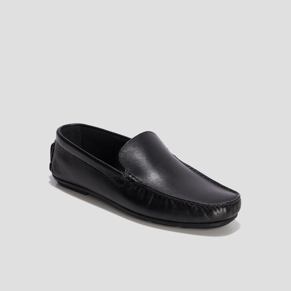 mocassins en cuir noir homme Mocassins en cuir noir homme