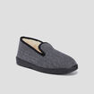Pantoufles fourrées noir homme