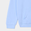 Sweat &agrave; capuche hoodie relax molleton bleu clair fille