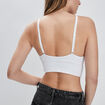 Brassi&egrave;re c&ocirc;tel&eacute;e padd&eacute;e sans armature blanc femme
