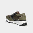 Baskets running compens&eacute;es zipp&eacute;es vert kaki femme