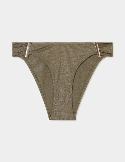 Bas de maillot de bain coordonnable vert kaki femme