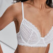 Soutien-gorge embo&icirc;tant en dentelle blanc femme