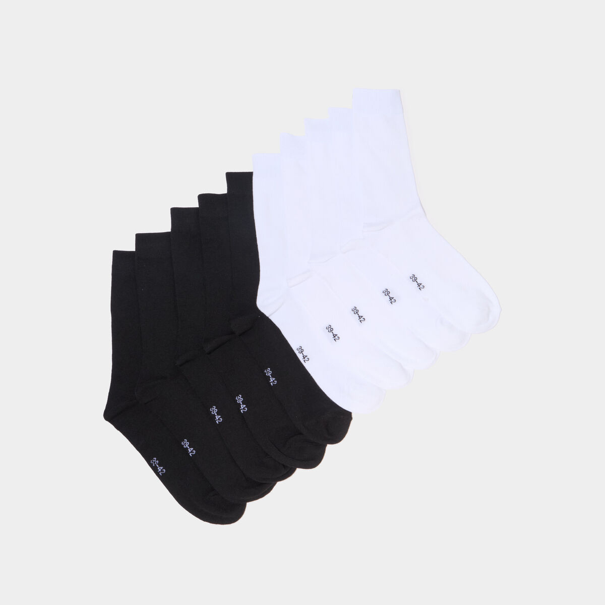 Lot 10 paires chaussettes noir homme