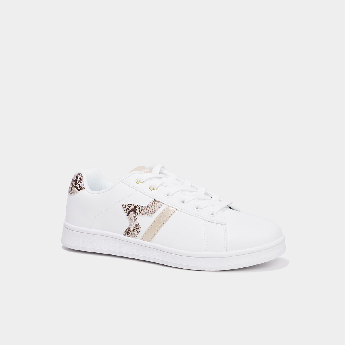 Tennis basses à lacets Creeks sable femme