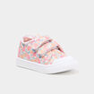Tennis basses renforc&eacute;es semelle souple multicolore b&eacute;b&eacute; fille