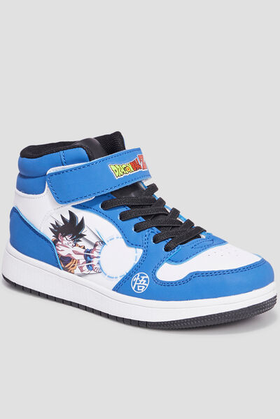 Baskets montantes Dragon Ball Z bleu garçon