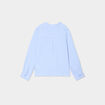 Chemise gaze coton manches retroussables bleu ciel garçon