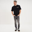 T-shirt manches courtes coton Fender noir homme