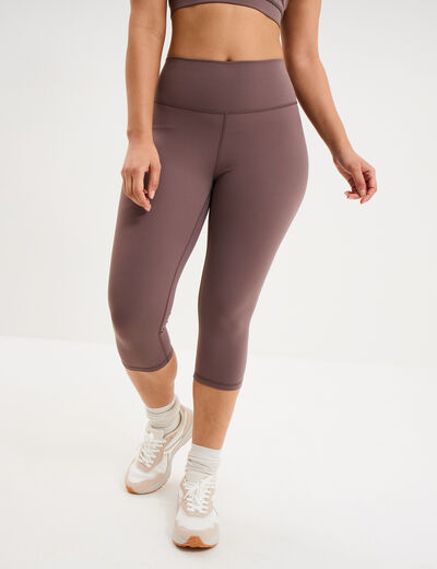 Legging corsaire de sport stretch mauve femme