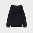 Sweat à capuche hoodie droit noir fille