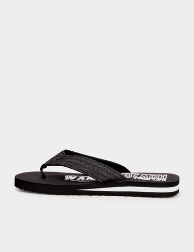 Tongs de plage noir homme