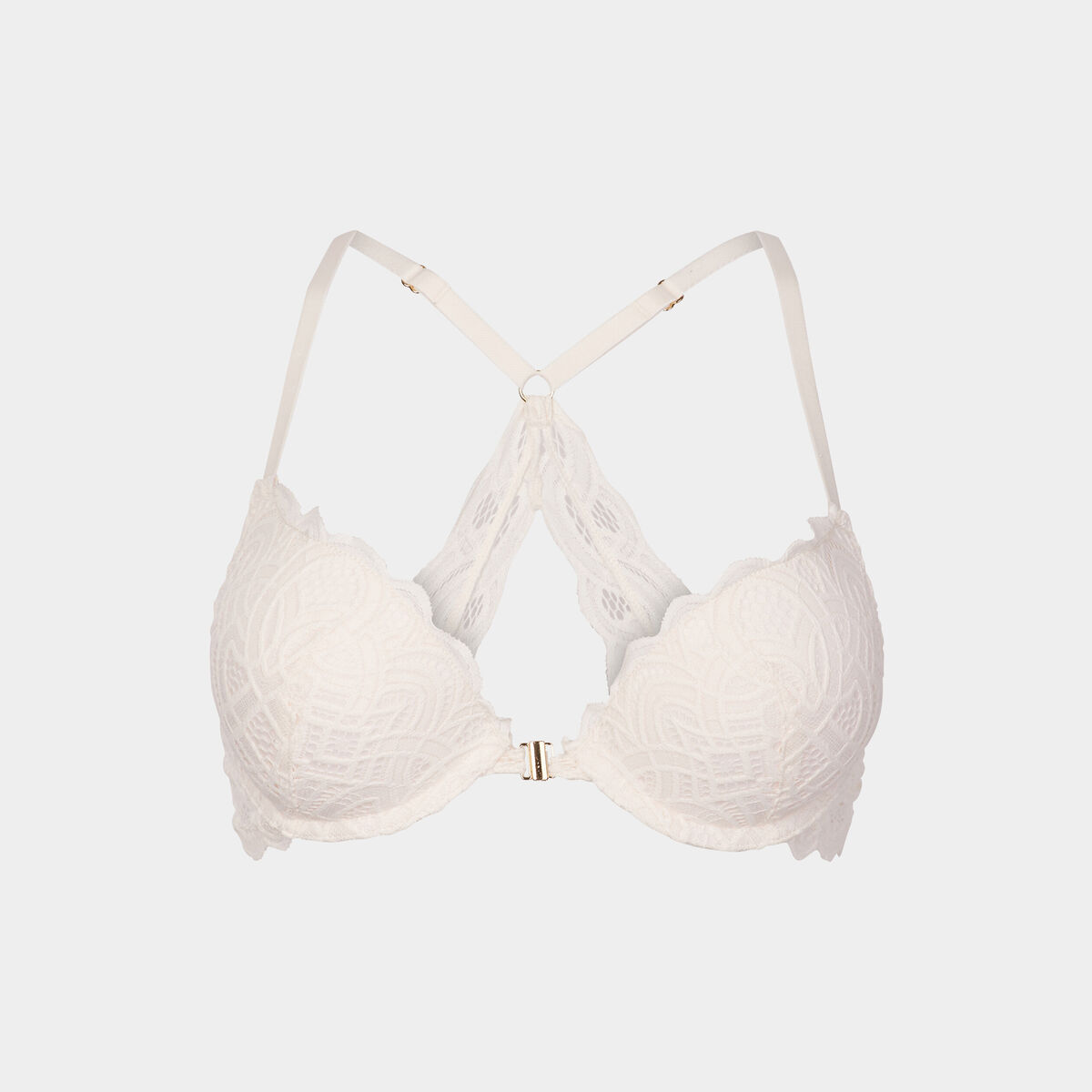 Soutien-gorge maxi push-up ivoire femme