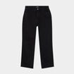 Jeans droit 7/8ème coton denim noir femme