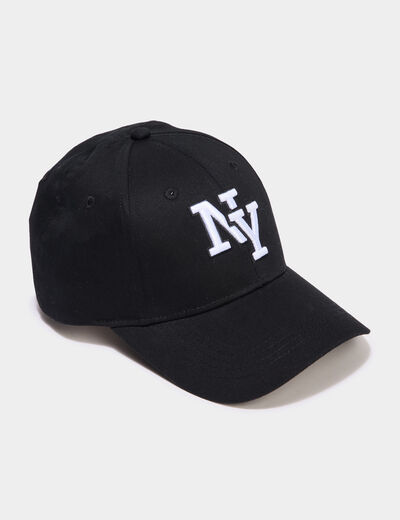 Casquette en coton noir gar&ccedil;on