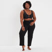 Soutien-gorge foulard à dentelle noir femme grande taille