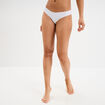 Culotte microfibre sans coutures blanc femme