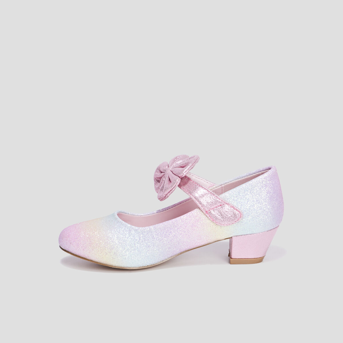 Babies à paillettes et noeuds multicolore fille