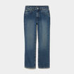 Jeans droit 5 poches coton denim dirty femme