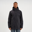 Parka chaude 3-en-1 imperm&eacute;able gris fonc&eacute; homme