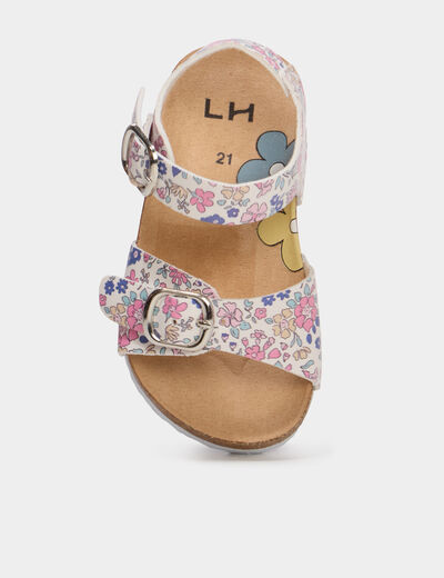 Sandales &agrave; paillettes multicolore b&eacute;b&eacute; fille