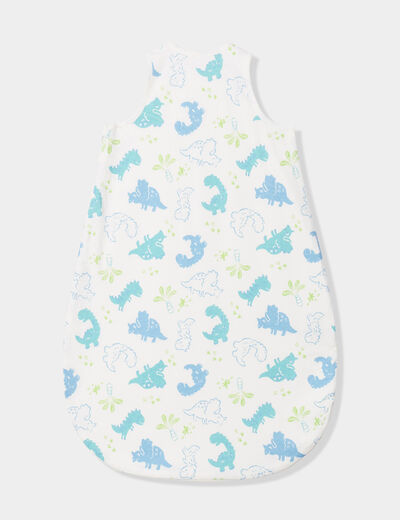 Gigoteuse sans manches en coton vert pastel bébé garçon