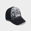 Casquette bomb&eacute;e en coton noir gar&ccedil;on