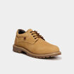 Derbies en cuir &agrave; lacets jaune homme