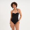 Maillot de bain une pi&egrave;ce dos nu noir femme