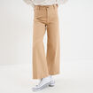 Pantalon large 7/8ème coton sable femme